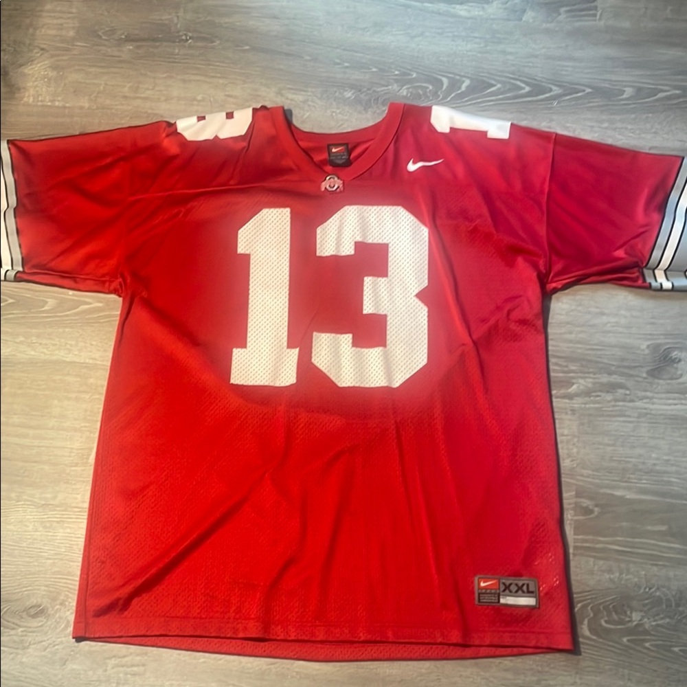 Ohio state, Nike Red and White Football Jersey XXL